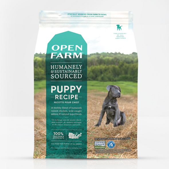 Open Farm Puppy Dry Dog Food, front of package