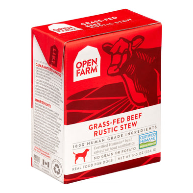 Open Farm Grass-Fed Beef Rustic Stew for Dogs, front of package