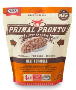 Primal Pronto Raw Frozen Dog Food