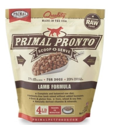 Primal Pronto Raw Frozen Dog Food