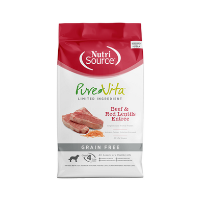 Pure Vita Beef & Red Lentil Dry Dog Food