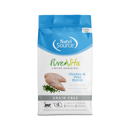 Pure Vita Grain Free Chicken & Peas Entrée Dry Food for Cats