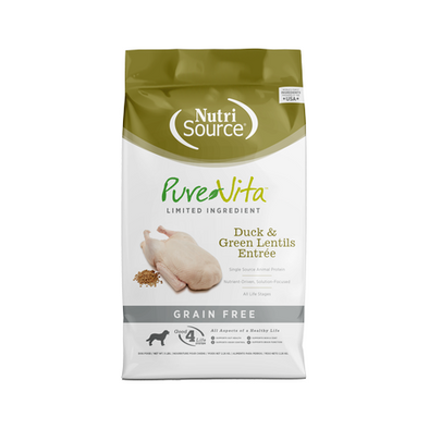 Pure Vita Duck & Green Lentils Dry Dog Food