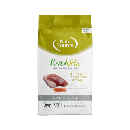 PureVita Duck & Red Lentils Entrée Dry Cat Food