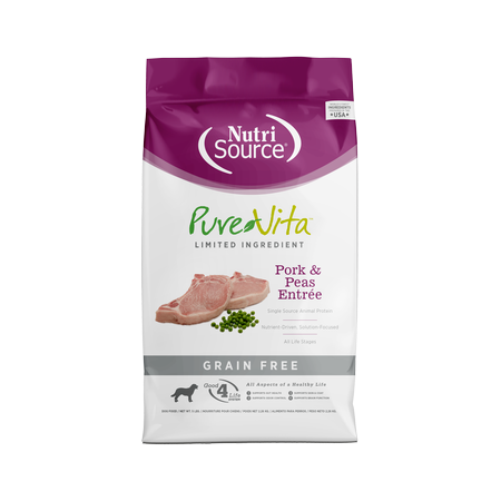 Pure Vita Pork & Peas Recipe Dry Dog Food