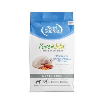 Pure Vita Turkey & Sweet Potato Dry Dog Food