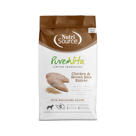 Pure Vita Chicken & Brown Rice Dry Dog Food