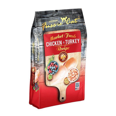 Fussie Cat Market Fresh Chicken & Turkey Cat Dry Food, front of package