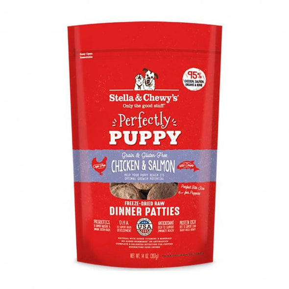 Stella & Chewy's Perfectly Puppy Chicken & Salmon Freeze Dried Raw Dinner Patties