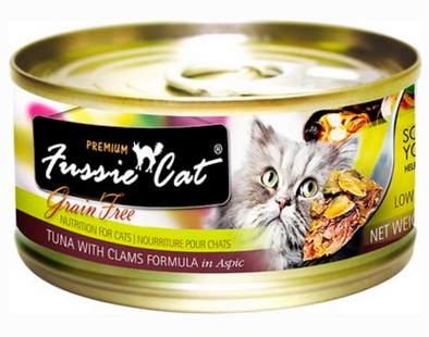 Fussie Cat Premium Tuna with Clams Canned Cat Food
