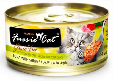 Fussie Cat Premium Tuna with Shrimp Canned Cat Food