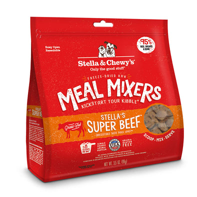 Stella & Chewy's Super Beef Freeze Dried Raw Meal Mixers for Dogs
