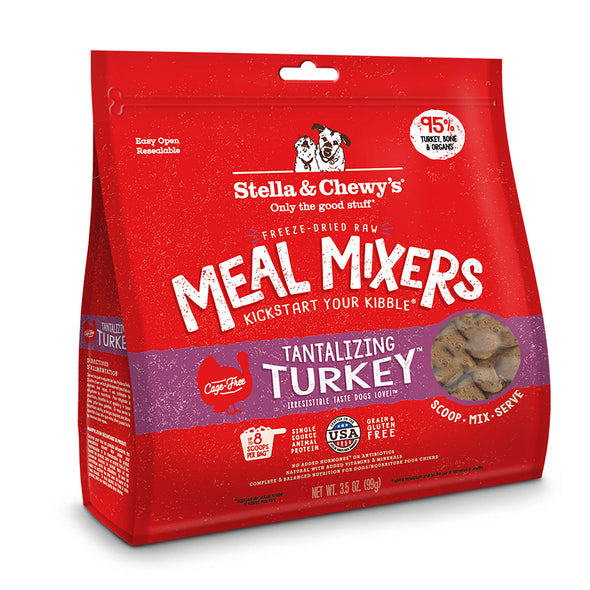 Stella & Chewy's Tantalizing Turkey Freeze Dried Raw Meal Mixers for Dogs