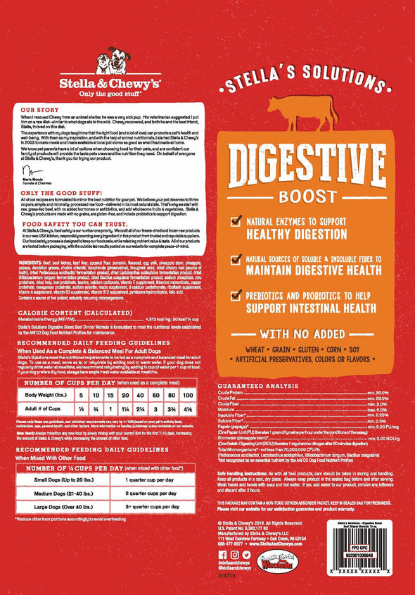 Stella's Solutions Digestive Boost Beef Dinner Morsels For Dogs
