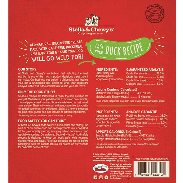 Stella Wild Weenies Duck Recipe