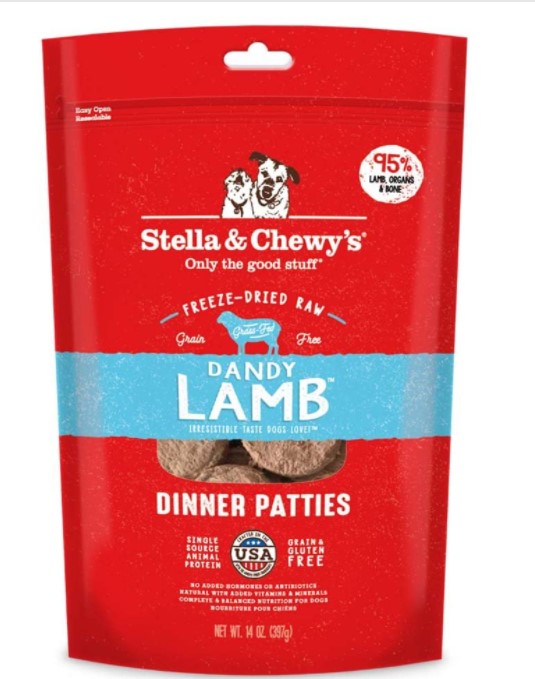 Stella & Chewy's Dandy Lamb Freeze Dried Dinner Patties