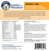 Ready Cal Supplement for Dogs, label