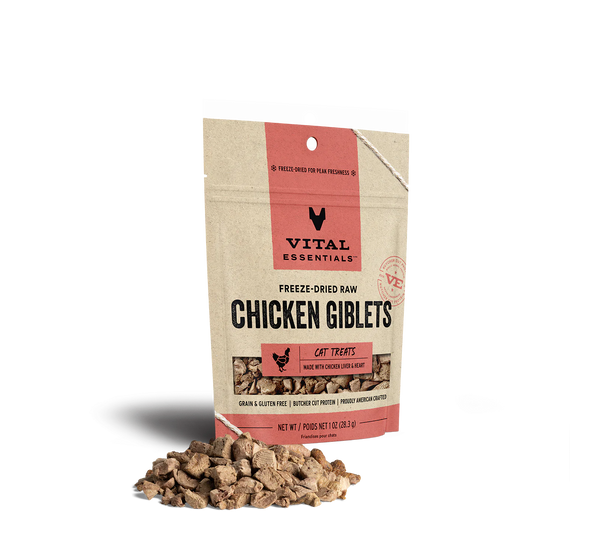 Vital Essentials CAT Chicken Giblets Treats