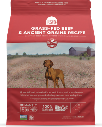 Open Farm Grass Fed Beef & Ancient Grains Dry Dog Food