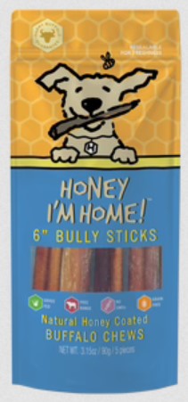 Honey Coated Buffalo Chew Bully Sticks