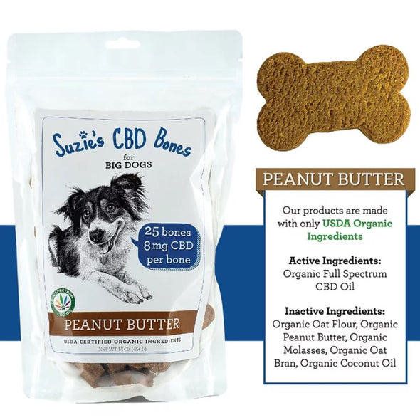 Suzie's CBD Treats for Big Dogs 25pc 8mg
