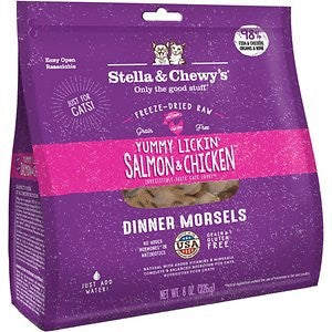 Stella & Chewy's Cat Yummy Lickin' Salmon & Chicken Freeze Dried Raw