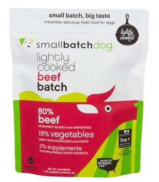 Small Batch Dog Frozen Lightly Cooked