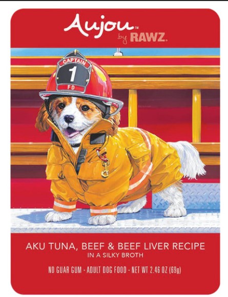 Aujou by Rawz Aku Tuna, Beef, and Beef Liver Dog Food