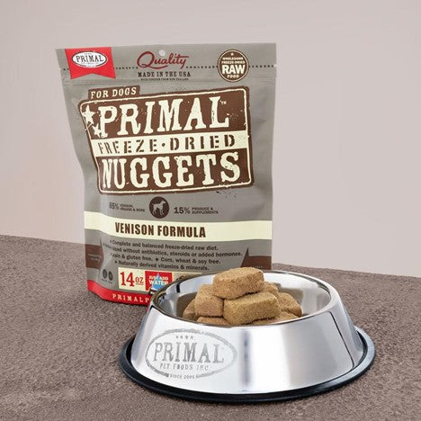 Primal Raw Freeze Dried Canine Venison Formula Food for Dogs